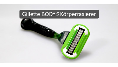 Körperrasur mit Gillette BODY5 - Der Gillette Body5 Rasierer ermöglicht eine perfekte Körperrasur