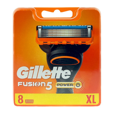 Gillette Fusion5 Power Razor Blades,  XL pack of 8