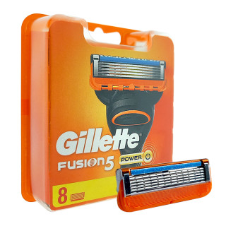Gillette Fusion5 Power Razor Blades,  XL pack of 8