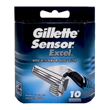 Gillette Sensor Excel Rasierklingen, 10er Pack