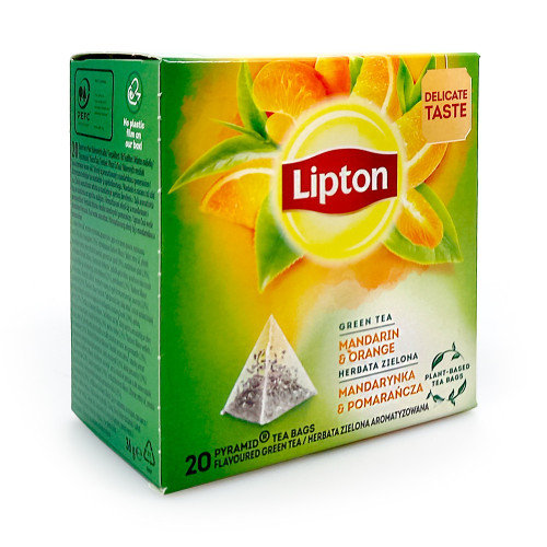 Lipton Green Tea Mandarin & Orange, Pack of 20