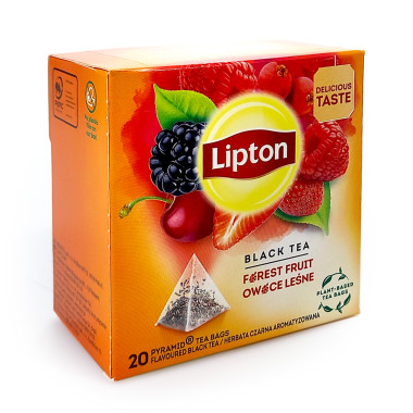 Lipton Black Tea Forest Fruit, pack of 20 x 12