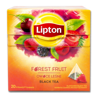 Lipton Schwarztee Forest Fruit, 20er Pack x 12