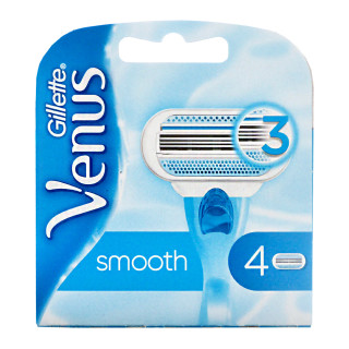 Gillette Venus Smooth razor blades, pack of 4