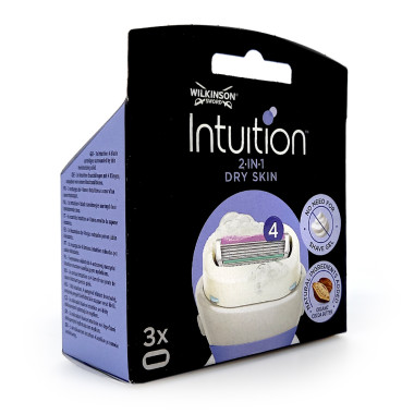 Wilkinson Intuition 2-in-1 Dry Skin Rasierklingen, 3er Pack