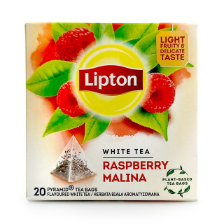 Lipton White Tea with Raspberry, pack of 20