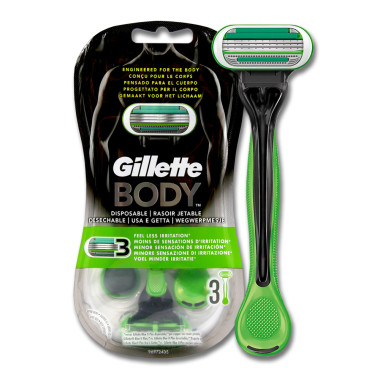 Gillette Body disposable razor, pack of 3