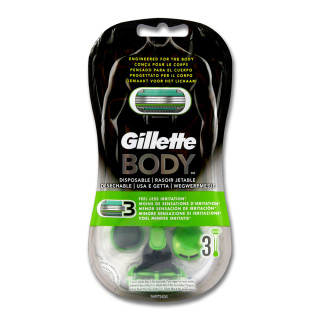 Gillette Body disposable razor, pack of 3