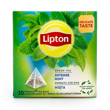 Lipton Grüner Tee Intense Mint, 20er Pack