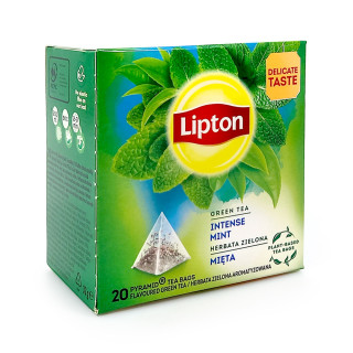 Lipton Green Tea Intense Mint, pack of 20