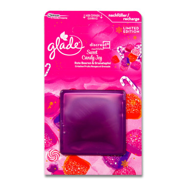 Glade Discreet Refiller Sweet Candy Joy Red Berries &amp; Pomegranate, 8 g x 12
