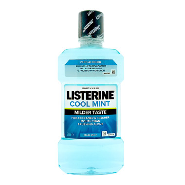 Listerine Mouthwash Cool Mint mild taste, 500 ml