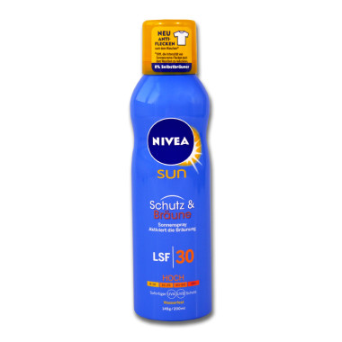 Nivea SUN Protection & Tanning Sun Spray LSF 30, 200 ml x 12