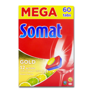 Somat Gold 12 Actions Spülmaschinen-Tabs Citrus, 60er Pack