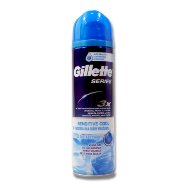 Gillette Rasiergel Series Sensitive Cool, 200 ml