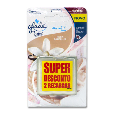 Glade by brise Discreet Vanilla Refill duo pack, 2 x 8 g x 6