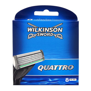 Wilkinson Quattro Plus Rasierklingen, 8er Pack x 10