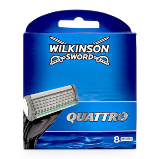 Wilkinson Quattro Rasierklingen, 8er Pack x 10