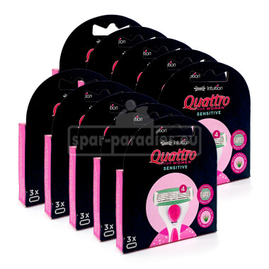 Wilkinson Quattro for Women Sensitive Rasierklingen, 3er...