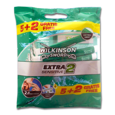 Wilkinson Extra 2 Sensitive disposable razors, pack of 7
