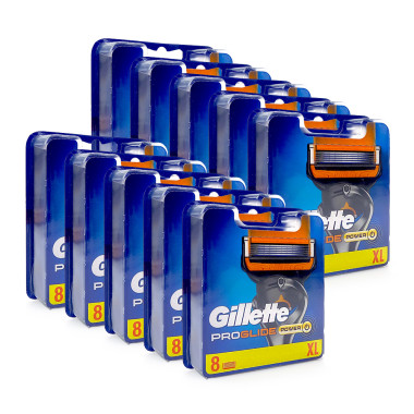 Gillette ProGlide Power Rasierklingen, 8er Pack x 10
