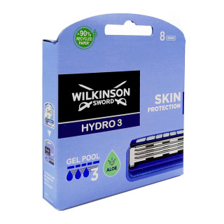 Wilkinson Hydro3 razor blades, pack of 8 x 10