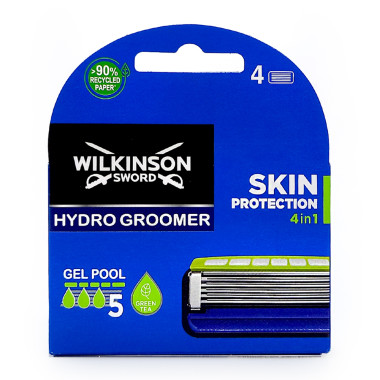 Wilkinson Hydro Groomer Skin Protection 4in1 Rasierklingen, 4er Pack x 10