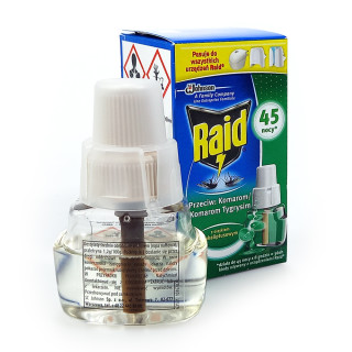 Raid mosquito plug-in 45 nights eucalyptus refill, 27 ml x 24