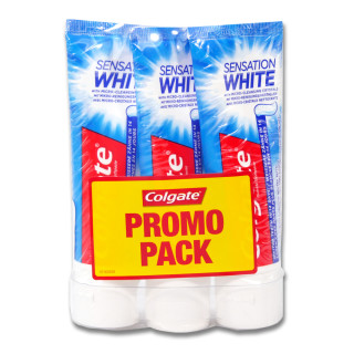 Colgate Zahnpasta Sensation White Triple Pack, 3 x 75 ml