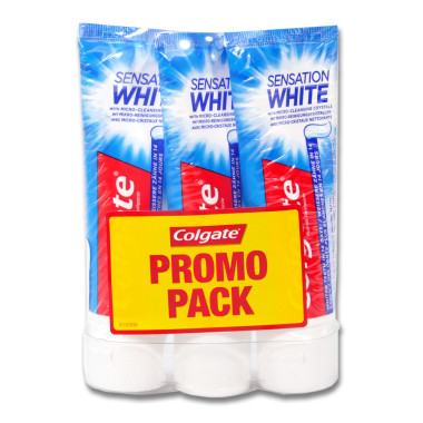 Colgate toothpaste Sensation White Promo Pack, 3 x 75 ml x 4