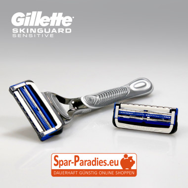 Gillette SkinGuard Sensitive Rasierer + 1 Ersatzklinge