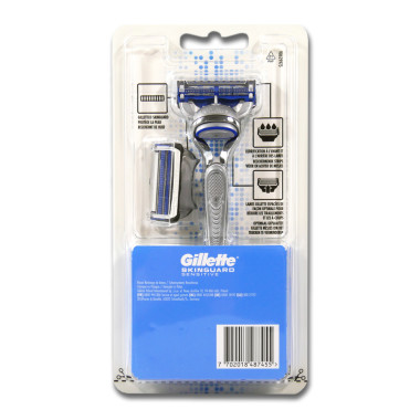 Gillette SkinGuard Sensitive Starter-Set mit 2 Rasierklingen + Griff