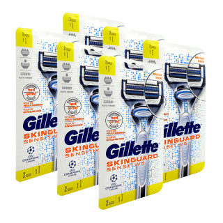 Gillette SkinGuard Sensitive Rasierer + 1 Ersatzklinge x 6