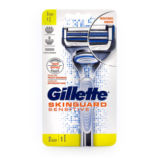 Gillette SkinGuard Sensitive Rasierer + 1 Ersatzklinge x 6