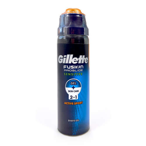 Gillette Fusion ProGlide Sensitive 2in1 Active Sport shaving gel, 170 ml