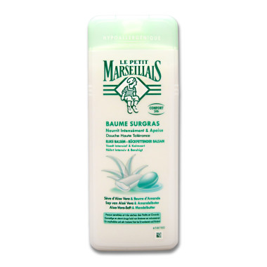 Le Petit Marseillais shower bath for sensitive skin with aloe vera & almond butter, 400 ml x 12