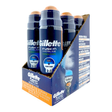 Gillette Fusion ProGlide Sensitive 2in1 Active Sport Rasiergel, 170 ml