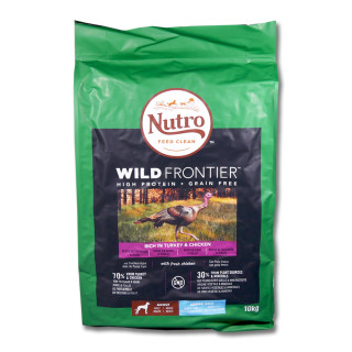 Nutro Wild Frontier Adult Trockenfutter für große Hunde Truthahn & Huhn, 10 kg