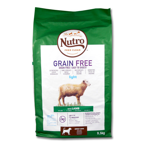 Nutro Grain Free Light Lamb Adult Dog 9,5 kg