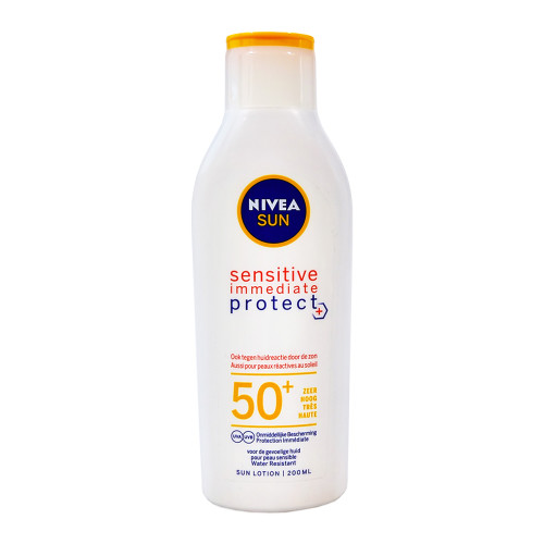 Nivea SUN Lotion Immediate Protect SPF 50+, 200 ml