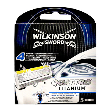 Wilkinson Quattro Titanium Core Motion razor blades, pack...