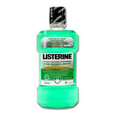 Listerine Moutwash Tooth & Gum Protection Fresh Mint, 500 ml x 6