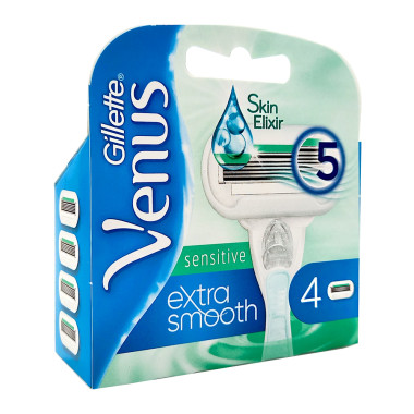 Gillette Venus Extra Smooth Sensitive razor blades, pack...