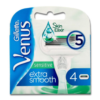 Gillette Venus Extra Smooth Sensitive razor blades, pack of 4 x 10