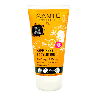 Sante Happiness Bodylotion Bio-Orange & Mango, 150 ml x 4