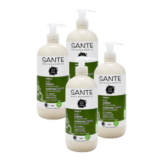 Sante Hair Care Family Repair Shampoo Olive Oil &amp; Gingko, 500 ml x 4