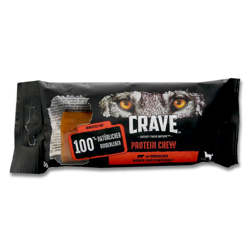 Crave Protein Chew Hundefutter mit Rinderleber, 75 g