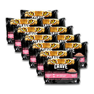 Crave Cat Wet Food Paste with Salmon & Chicken multi pack, 4 x 85 g x 11