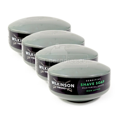 Wilkinson Sensitive Rasierseife 4er Pack, 125 g x 4