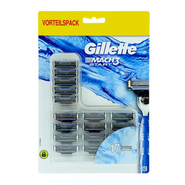 Gillette Mach3 razor blades, pack of 17